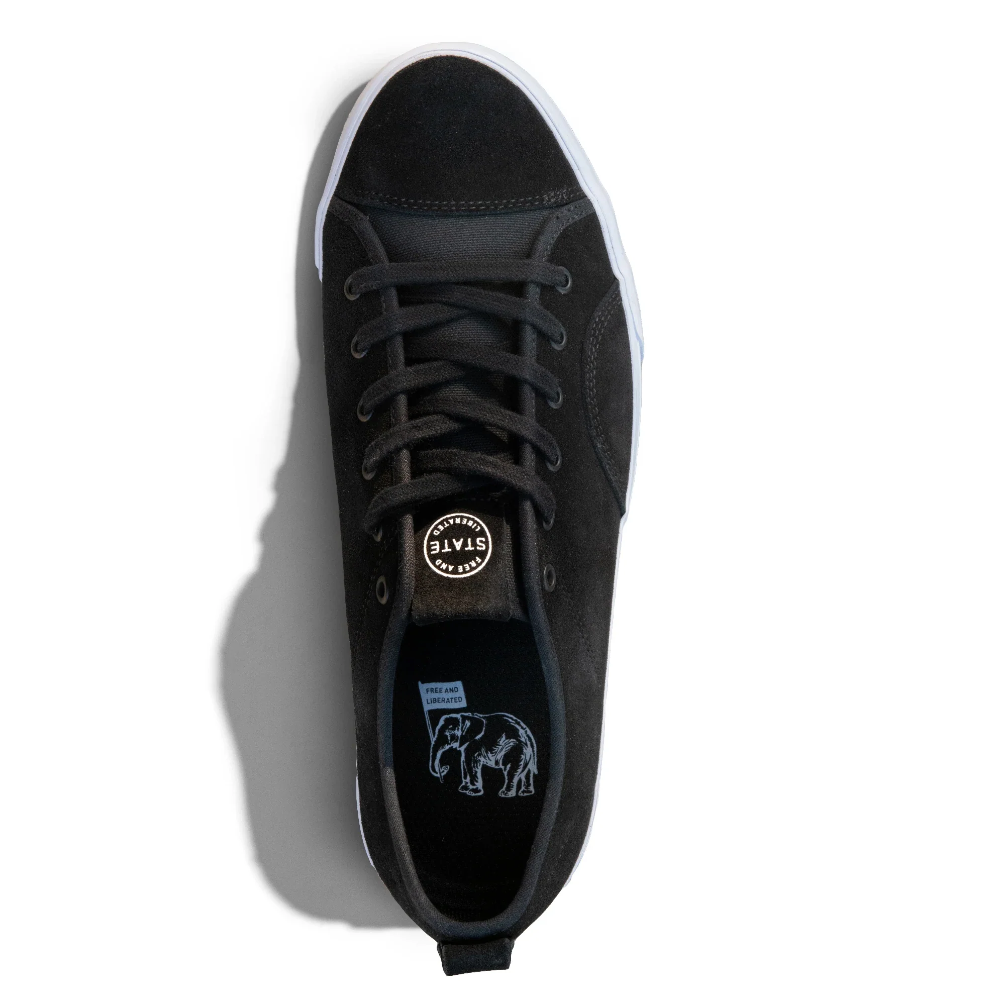 State Footwear Skateboard Shoes Harlem Black Suede - Image 2