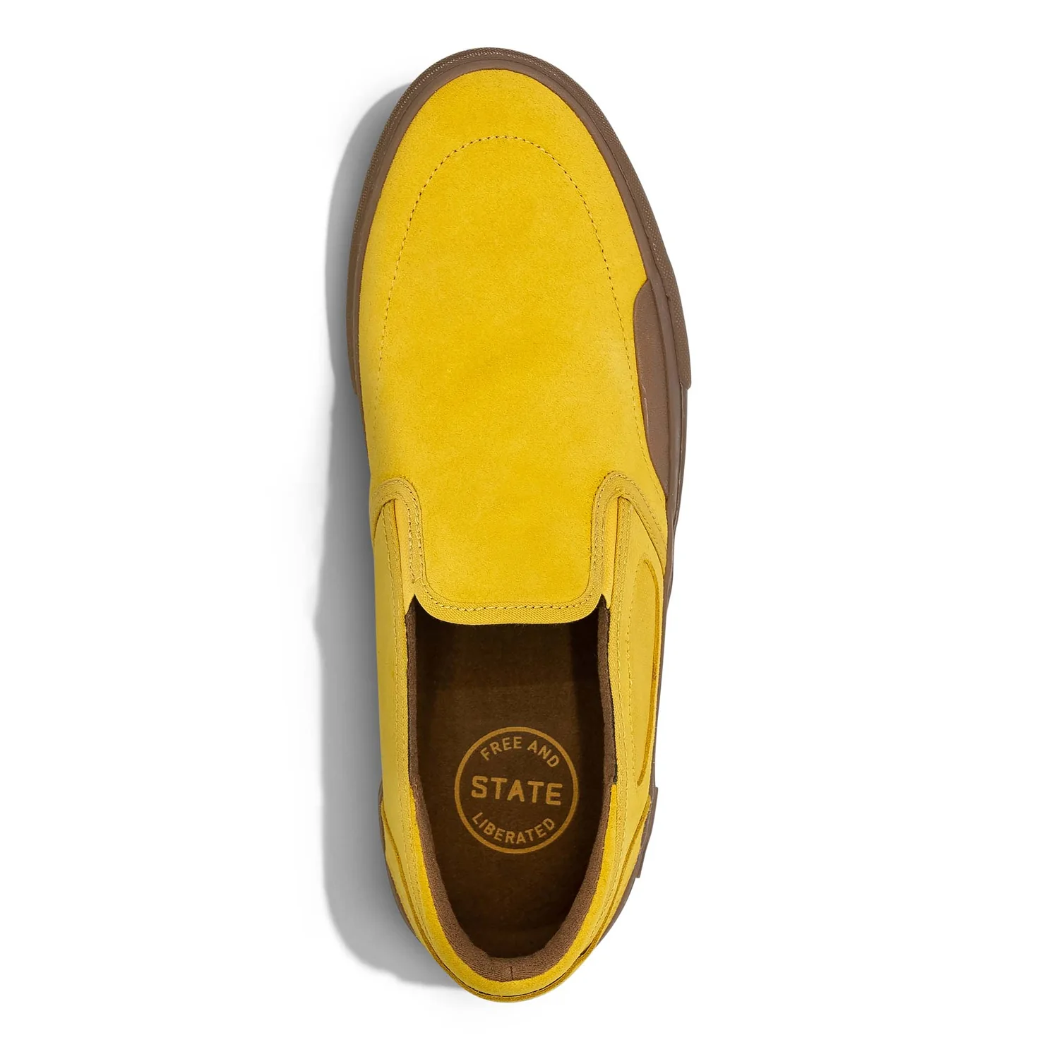 State Footwear Skateboard Shoes Keys Mustard/Gum Suede Mens - Image 2