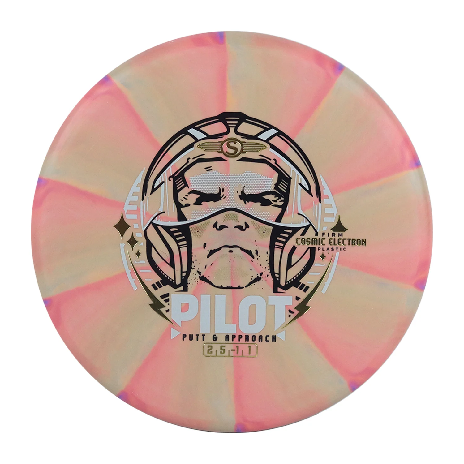 Streamline Disc Golf Putter 3-Pack Cosmic Electron Firm Pilot Pink,Green,Orange 171g - Image 3