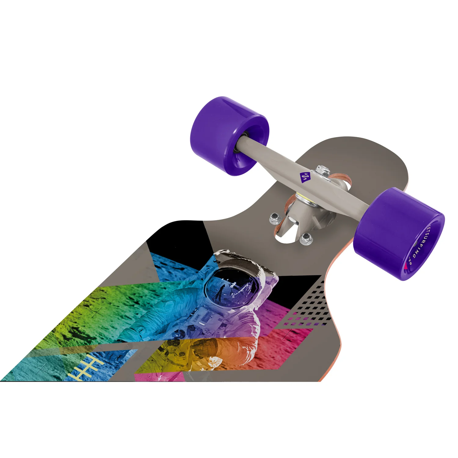 Street Surfing Longboard I Want to Believe Drop Through 9.5" x 39" - Image 2