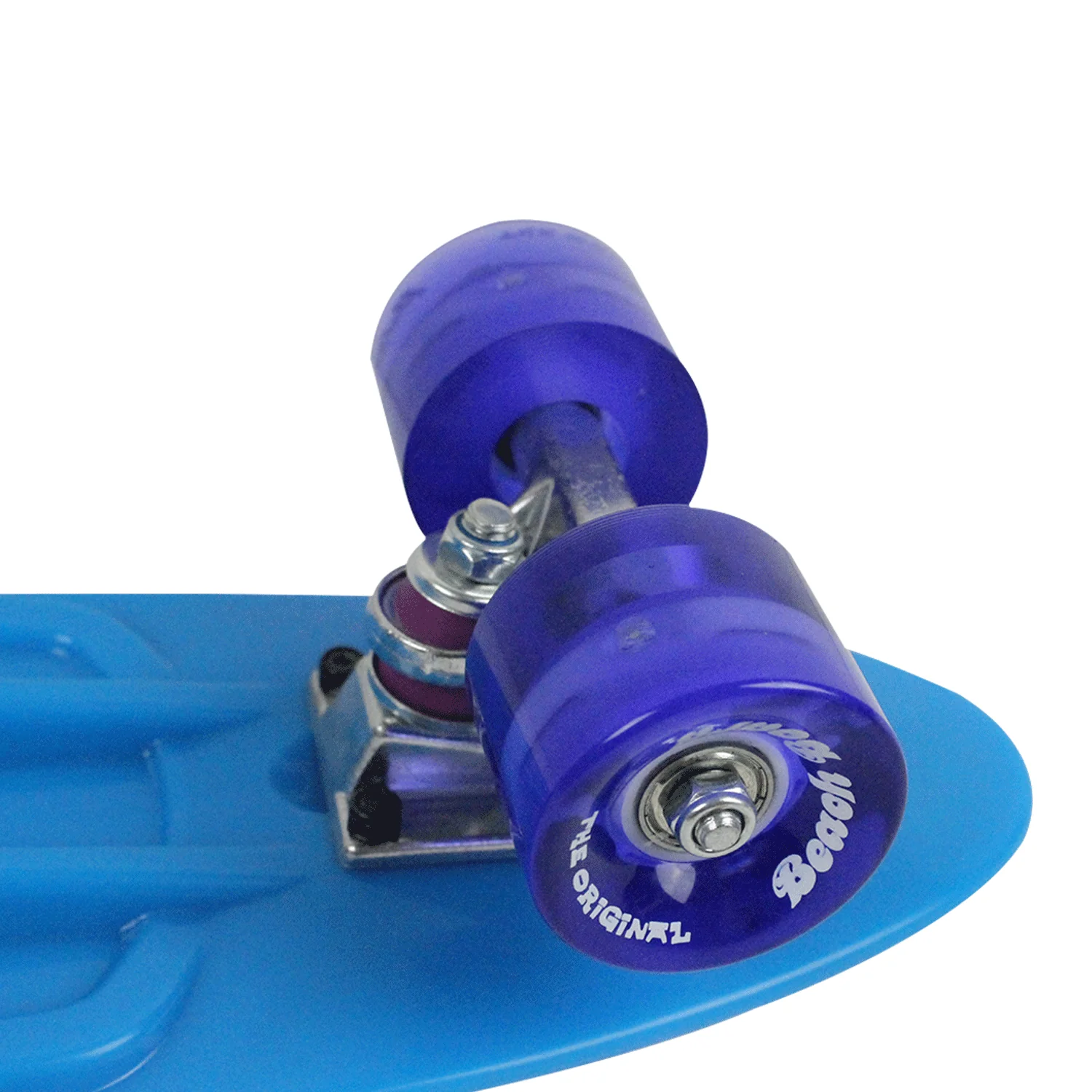 Street Surfing Plastic Cruiser Beach Board Glow Blue - Image 3
