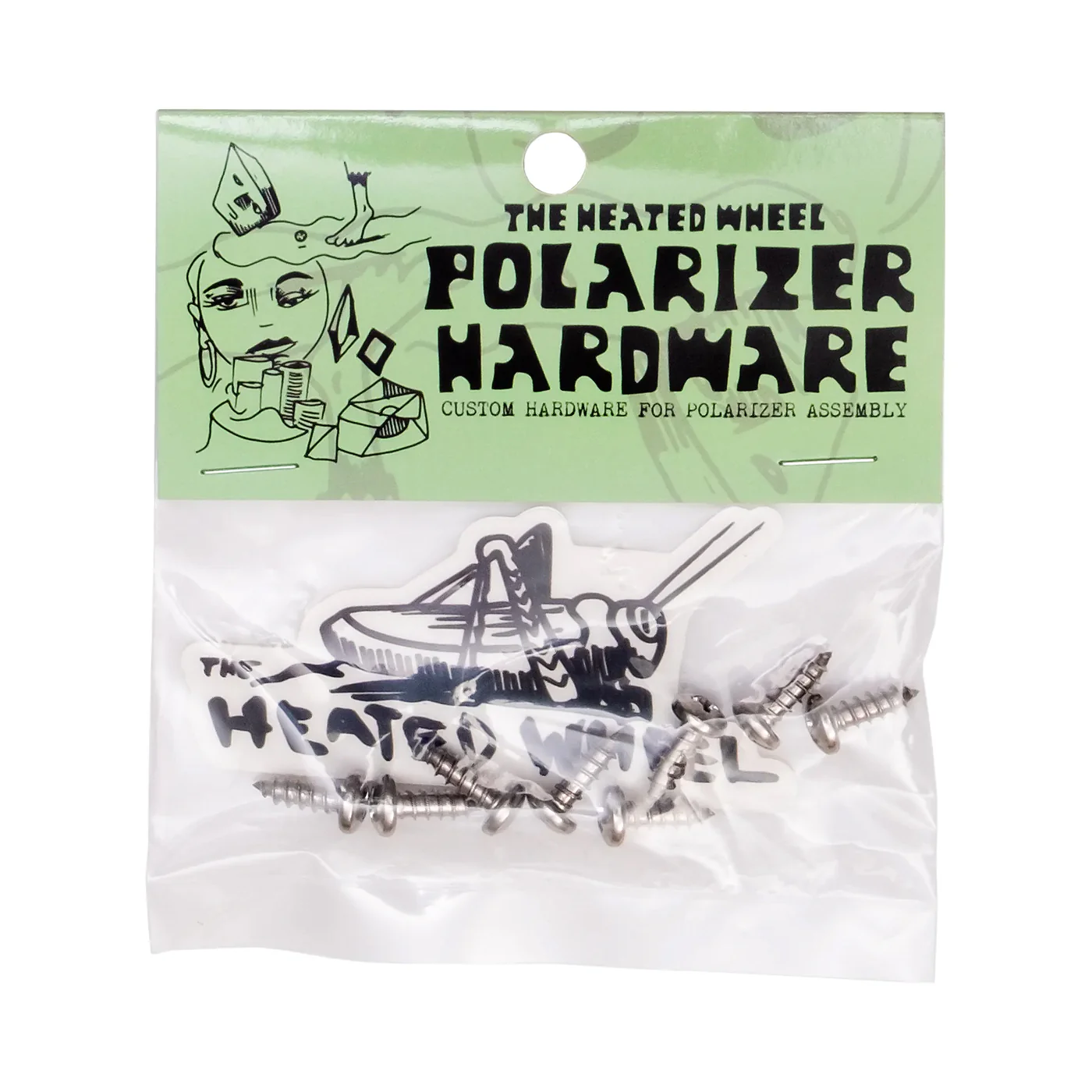 The Heated Wheel Non Traditional Polarizer Skateboard Hardware (Wood Screws)