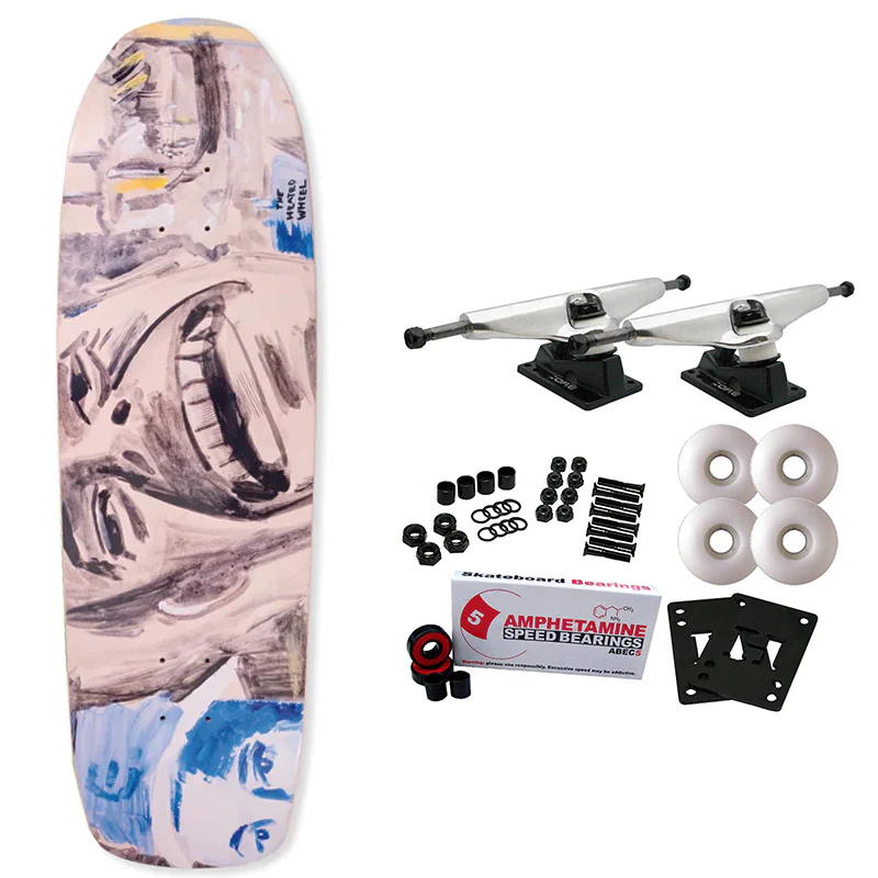 The Heated Wheel Skateboard Complete Funny You Say 9.5" x 32"
