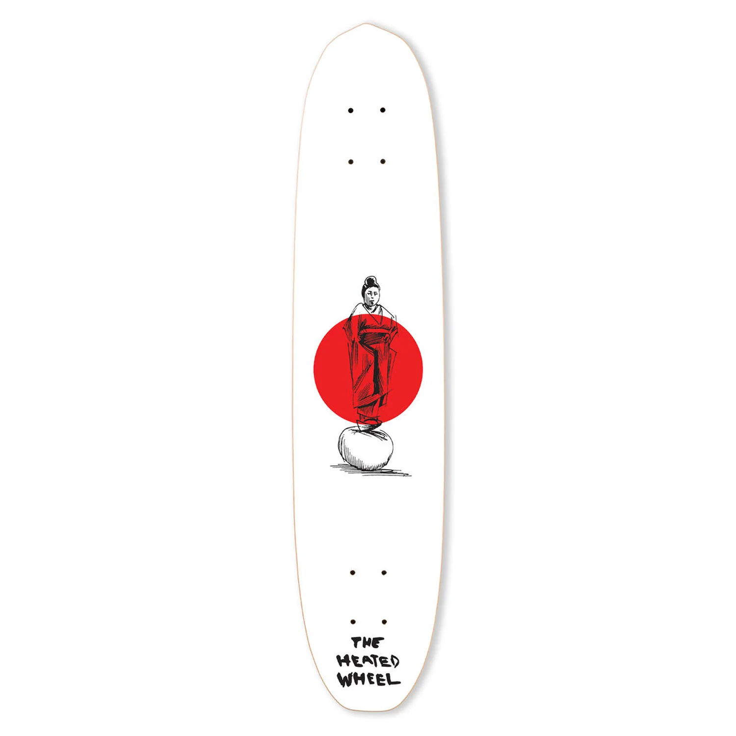 The Heated Wheel Skateboard Complete Kimono Polarizer Retro Cruiser - Image 2