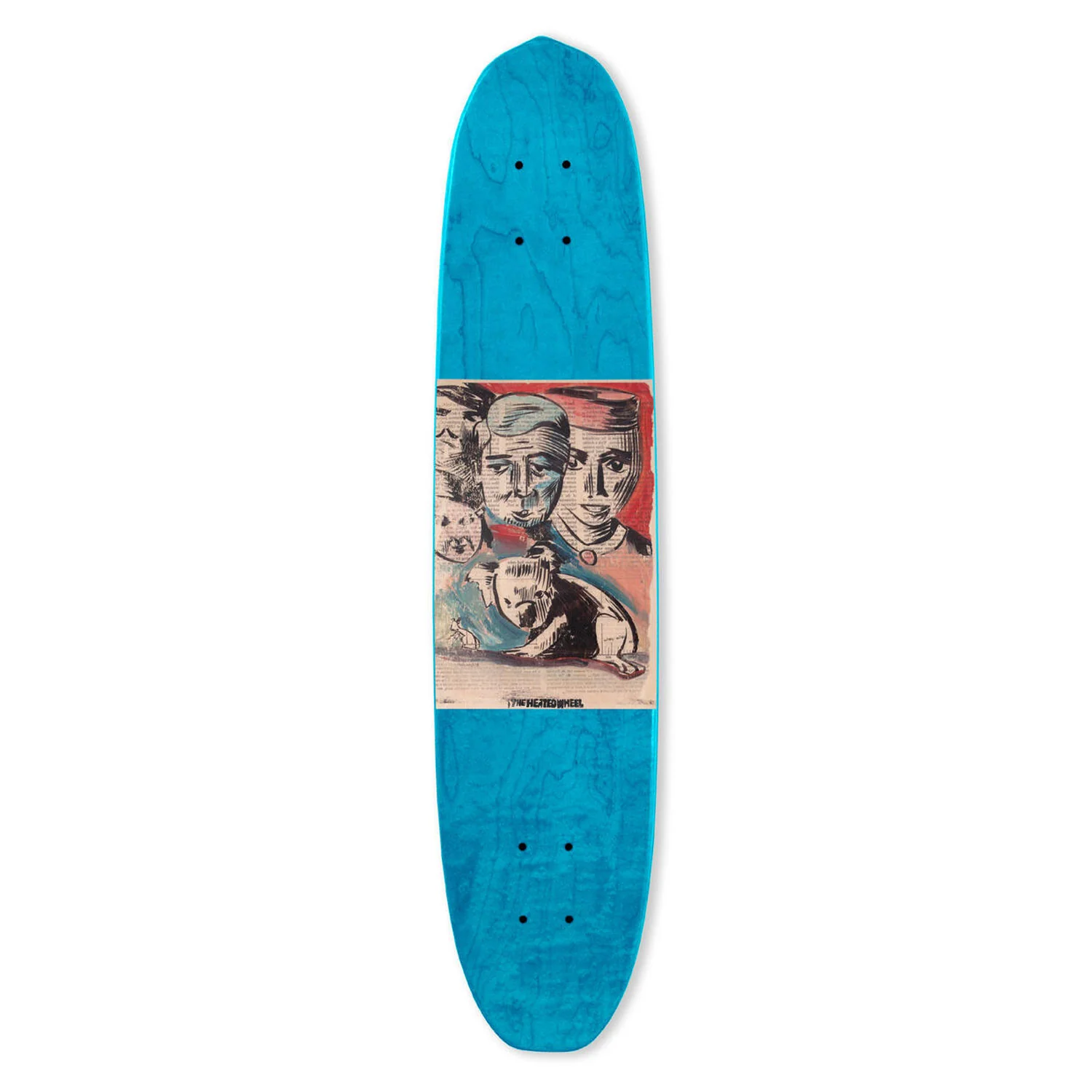 The Heated Wheel Skateboard Complete Queensland Polarizer Retro Cruiser - Image 2