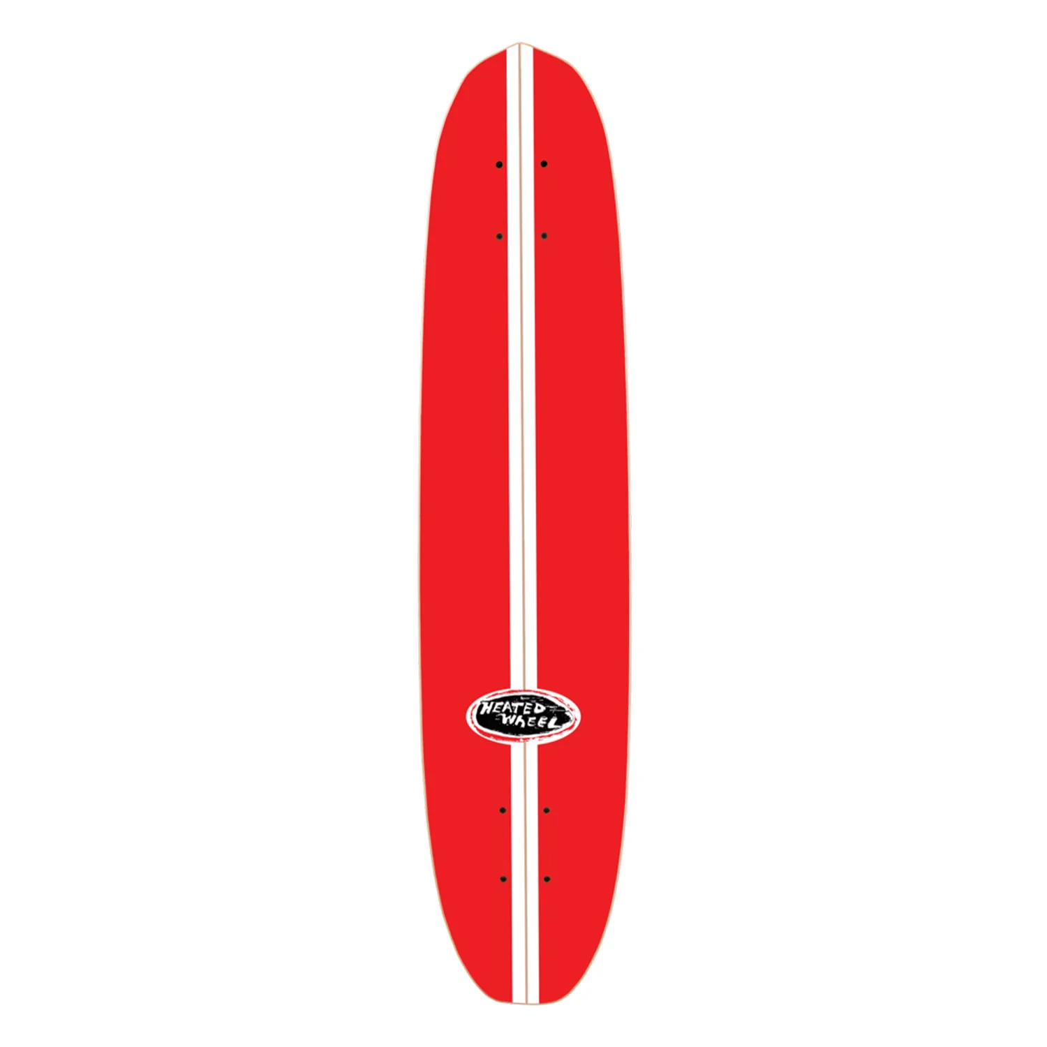 The Heated Wheel Skateboard Deck Baja Cork Top Polarizer Retro Cruiser - Image 2