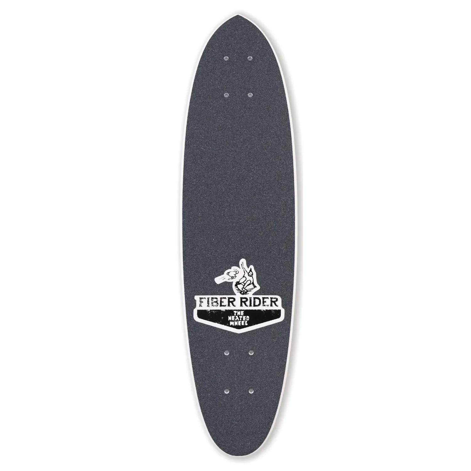 The Heated Wheel Skateboard Deck Peter Hewitt Fiber Rider with Trucks Included - Image 3