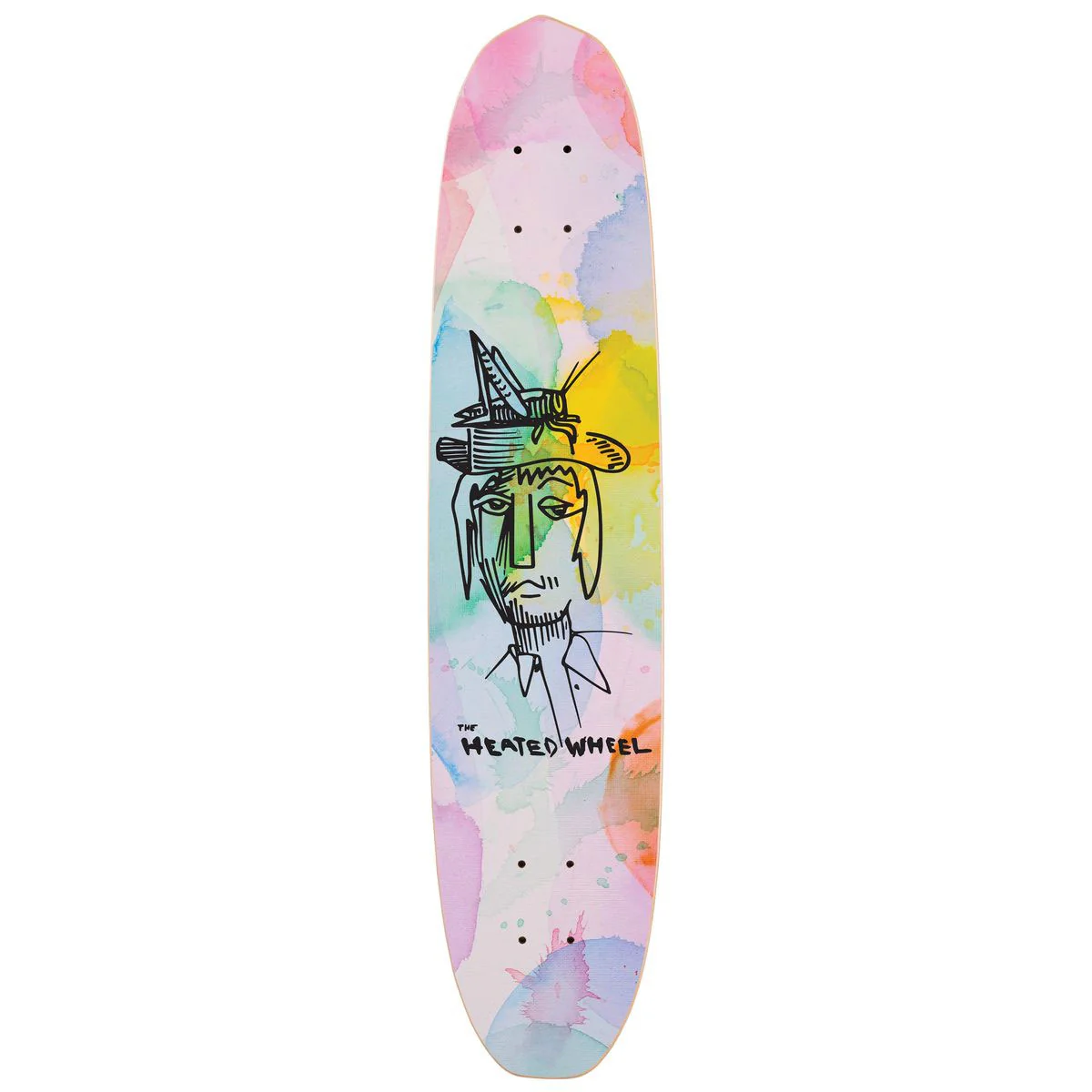 The Heated Wheel Skateboard Deck Polarizer Grasshopper Guy with Trucks Included - Image 2