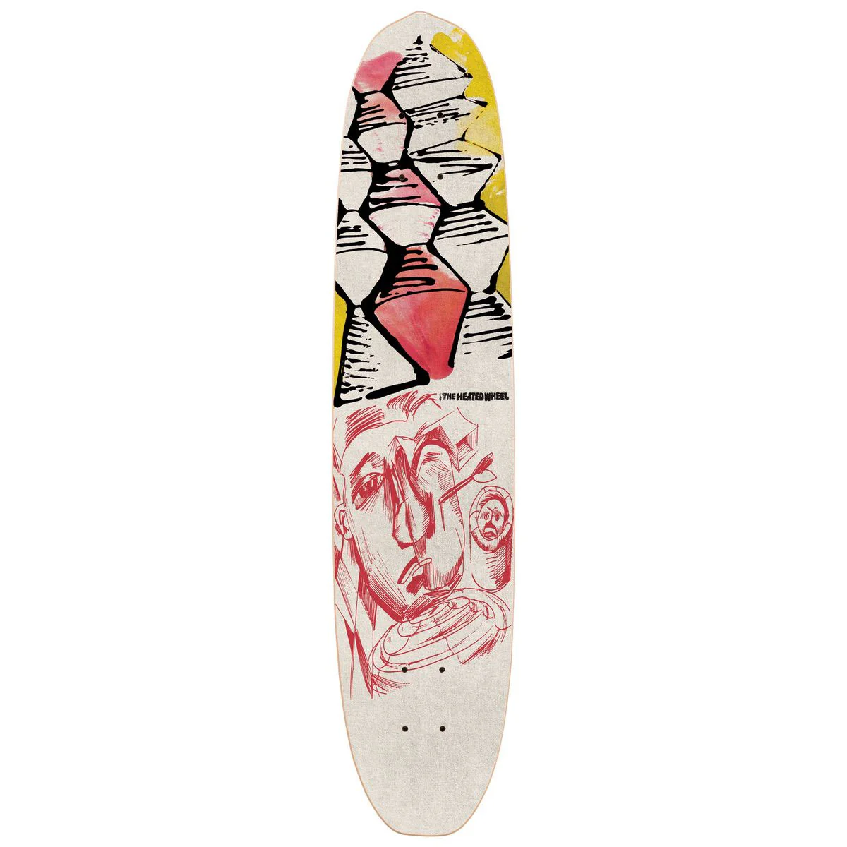 The Heated Wheel Skateboard Deck Polarizer Sorry Burt Retro Cruiser