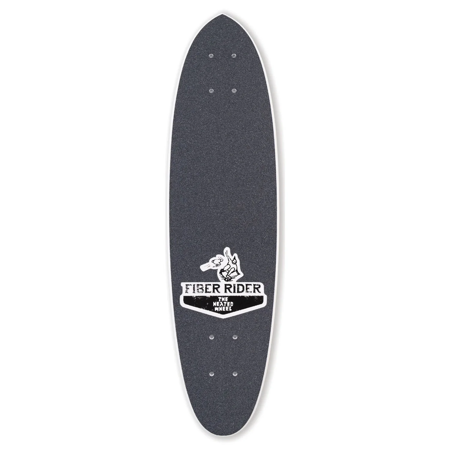 The Heated Wheel Skateboard Deck Queensland Positions Open Fiber Rider Retro Cruiser - Image 3