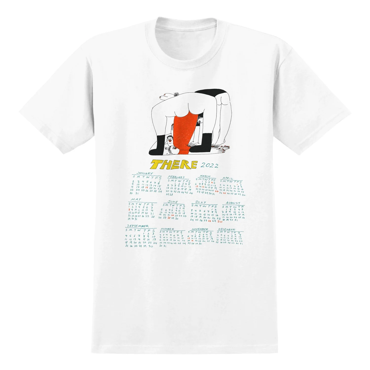 There Shirt Calendar White