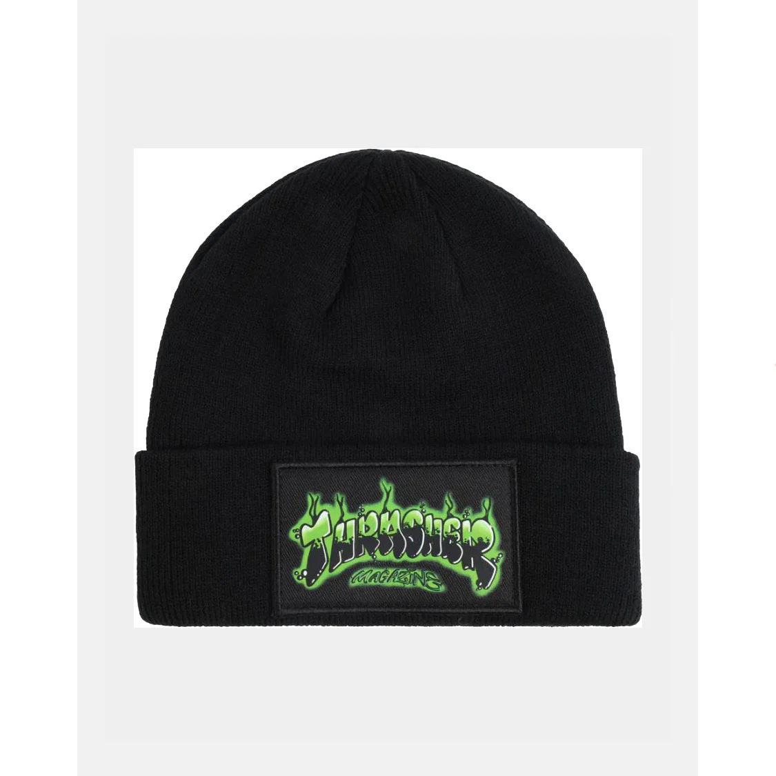 Thrasher Magazine Beanie Airbrush Patch Black