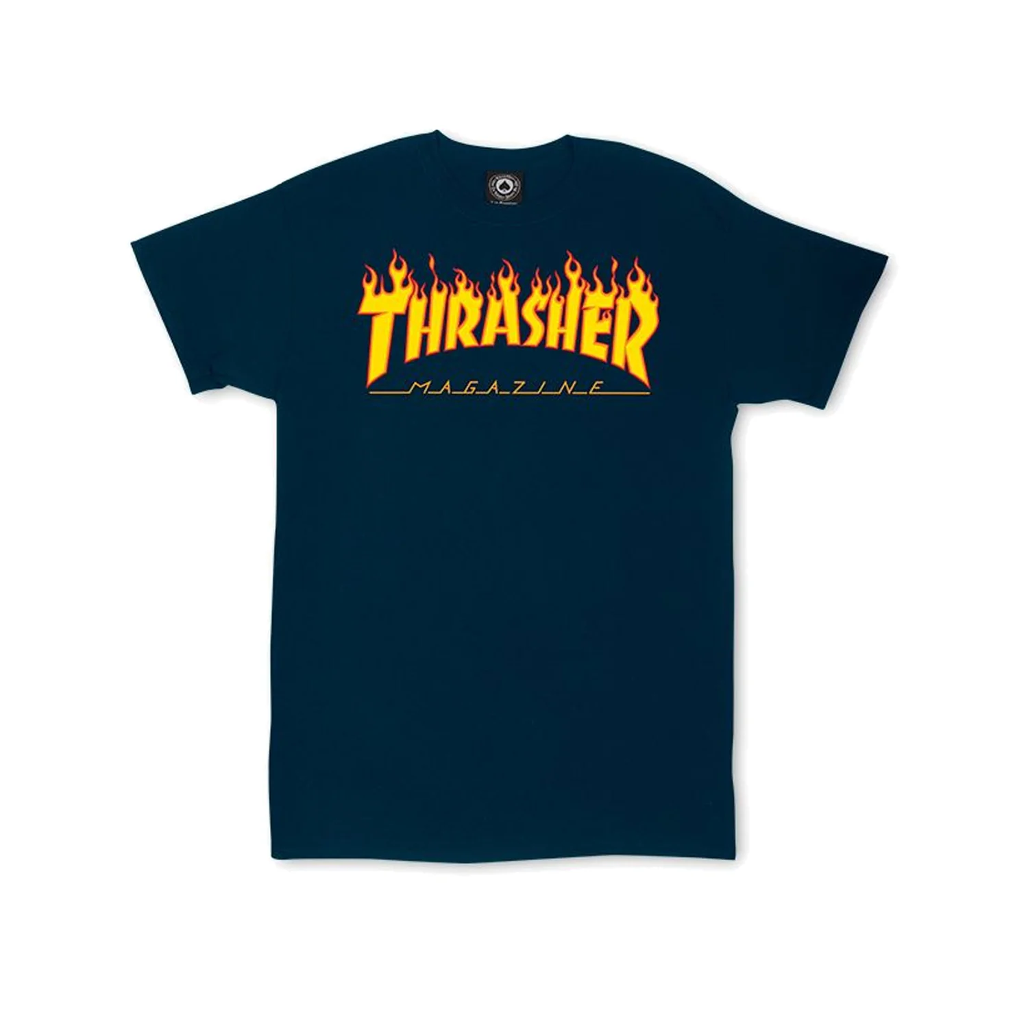 Thrasher Magazine Shirt Flame Navy