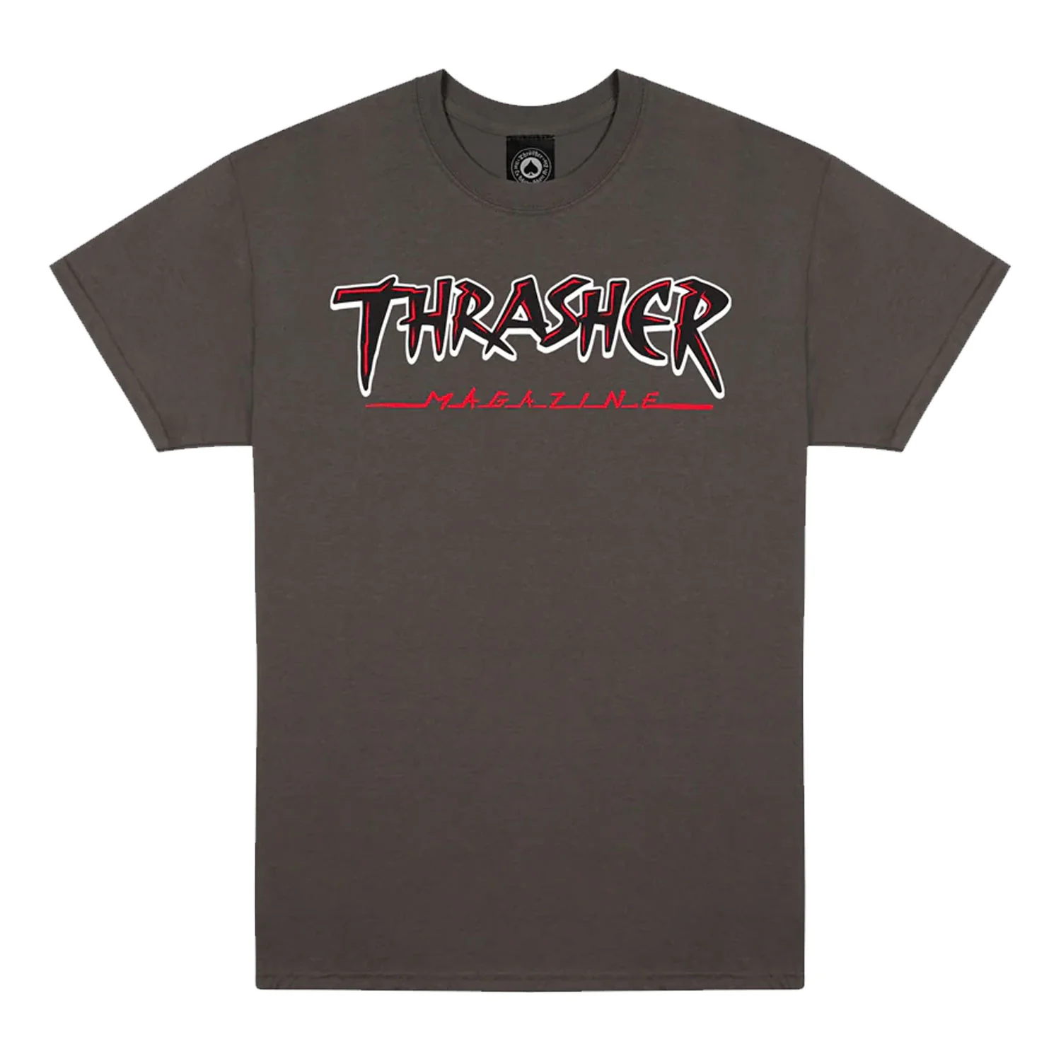 Thrasher Magazine Shirt Slash Charcoal