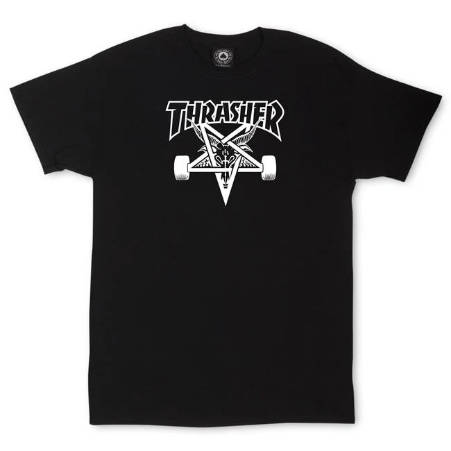 Thrasher Magazine Skateboard Shirt Skate Goat Black