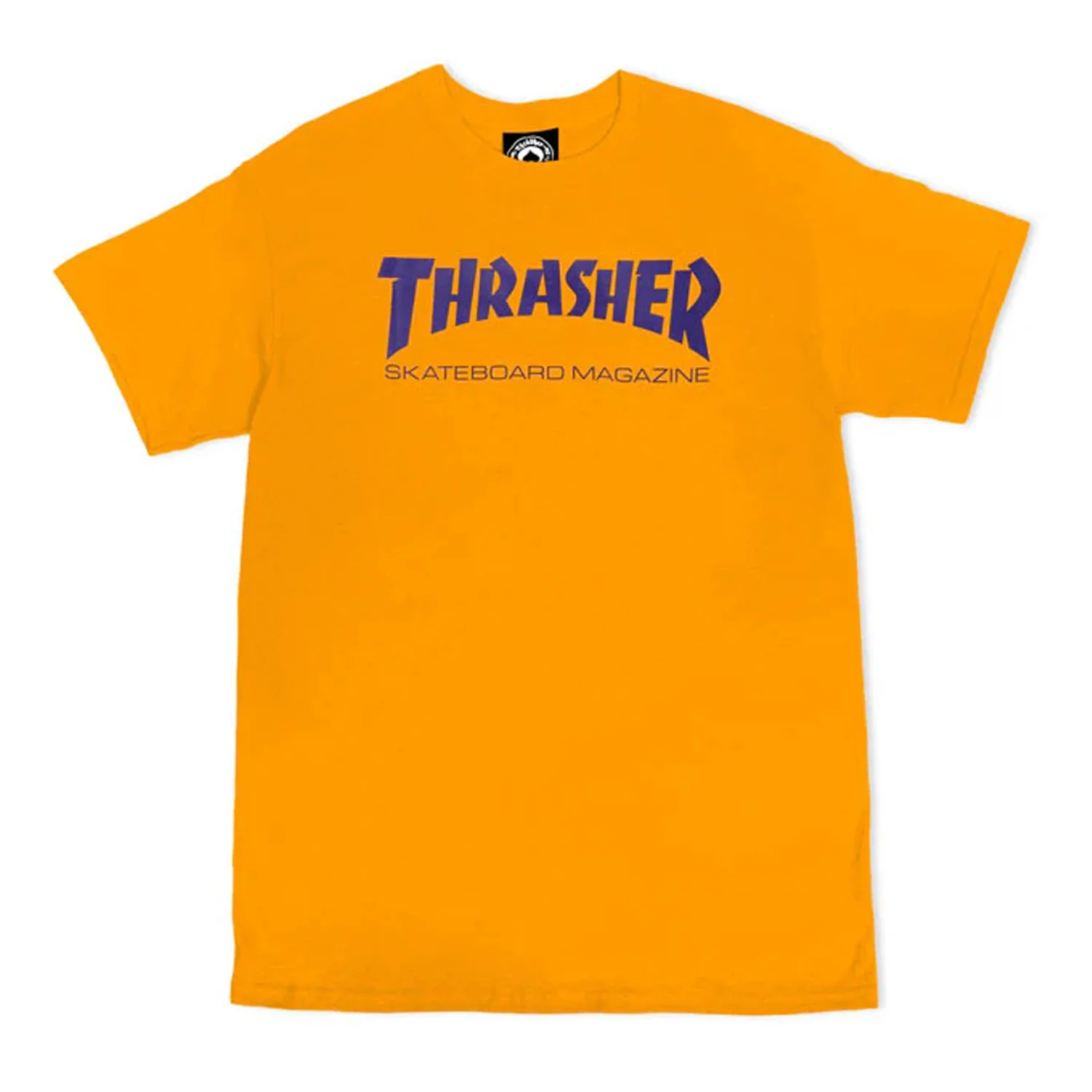 Thrasher Skateboard T-Shirt Skate Mag Gold/Purple