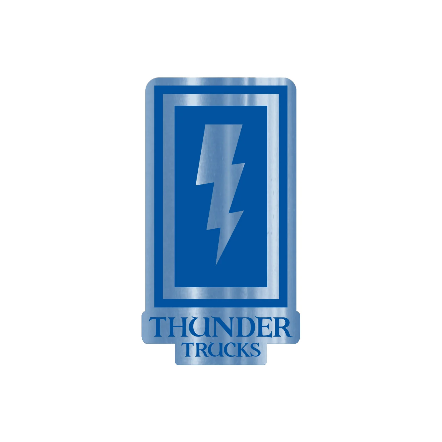 Thunder Skateboard Boxed Bolt Sticker Blue 3.25"