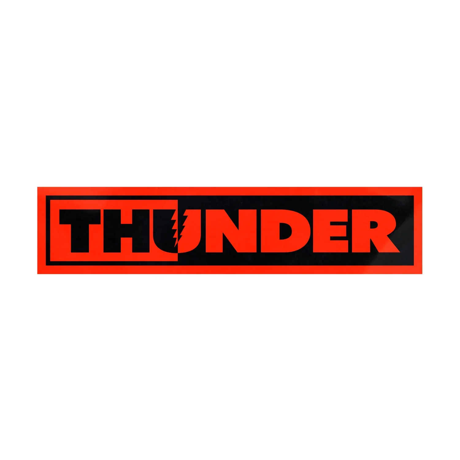 Thunder Skateboard Sticker Bolts Red 5" x 1.2"