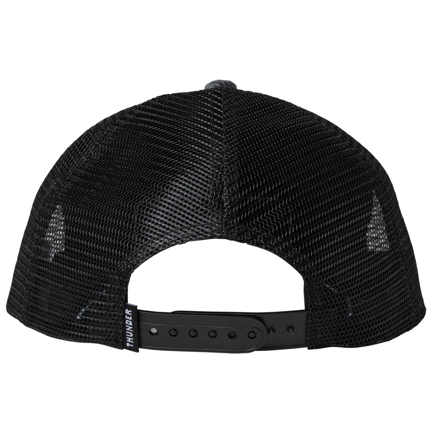 Thunder Skateboard Trucks Hat Script Patch Snapback Charcoal/Black - Image 2