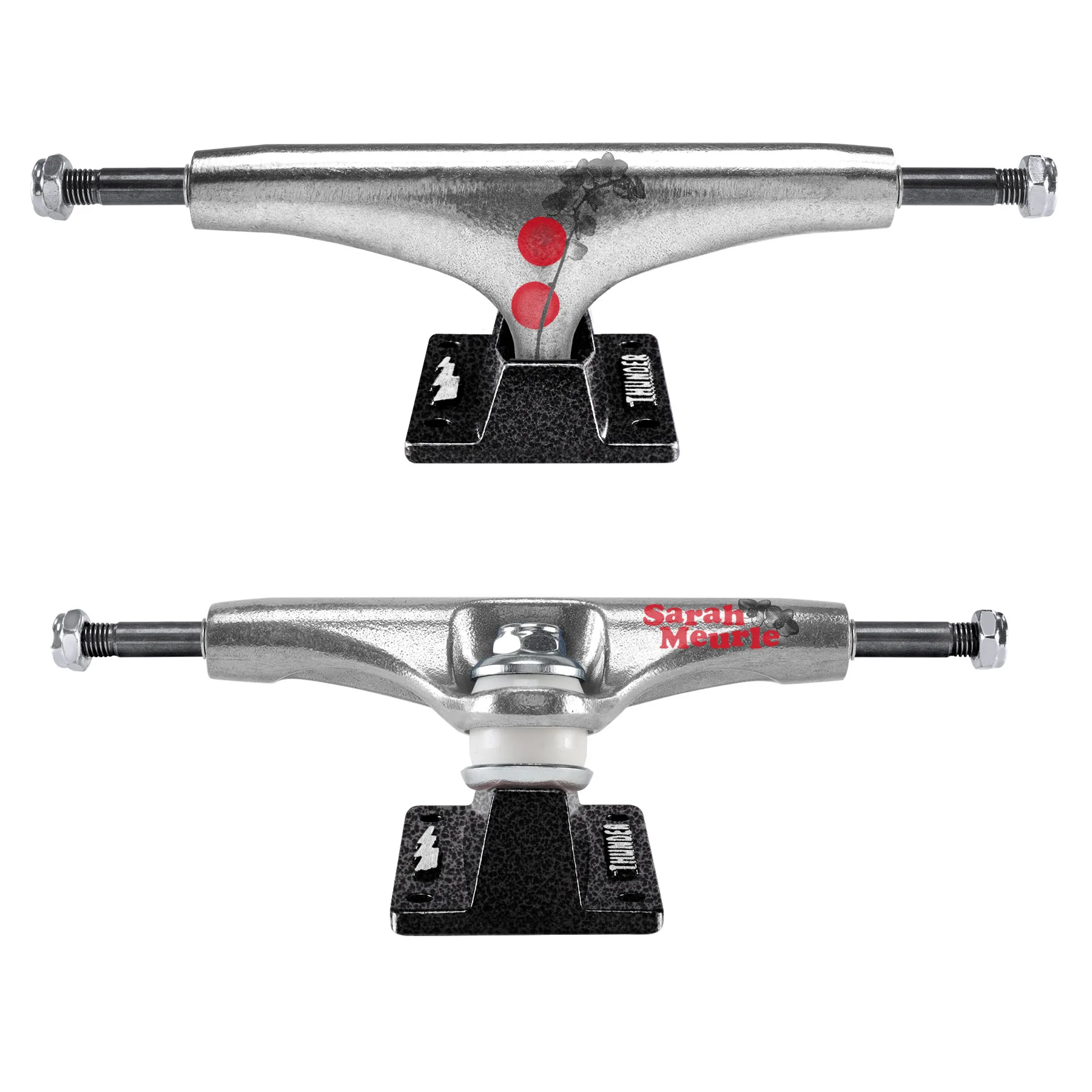 Thunder Skateboard Trucks Sarah Meurle Emulsion Hollow Lights Silver/Black 147 (8.0")