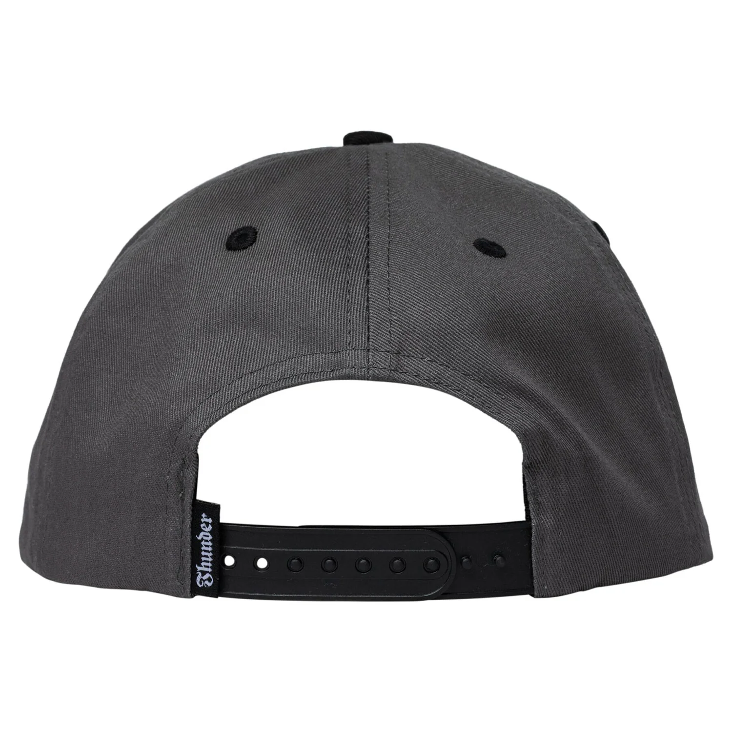 Thunder Trucks Hat Bolt Script Snapback Charcoal/Black - Image 2