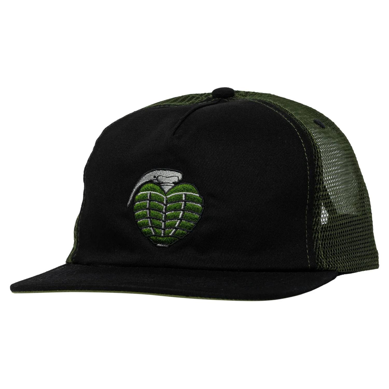 Thunder Trucks Hat OG Grenade Snapback Black/Olive