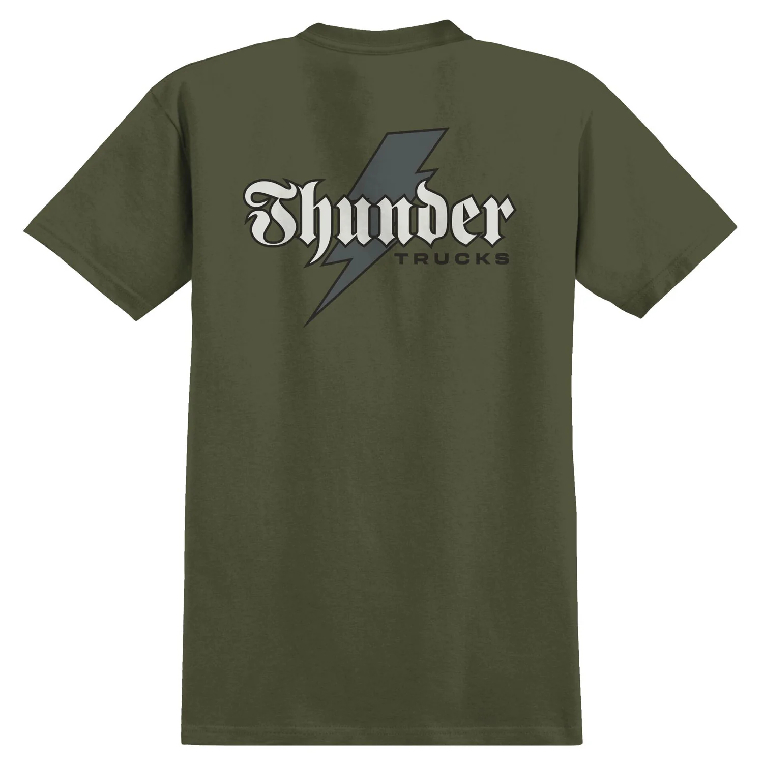 Thunder Trucks Shirt Bolt Script Military Green