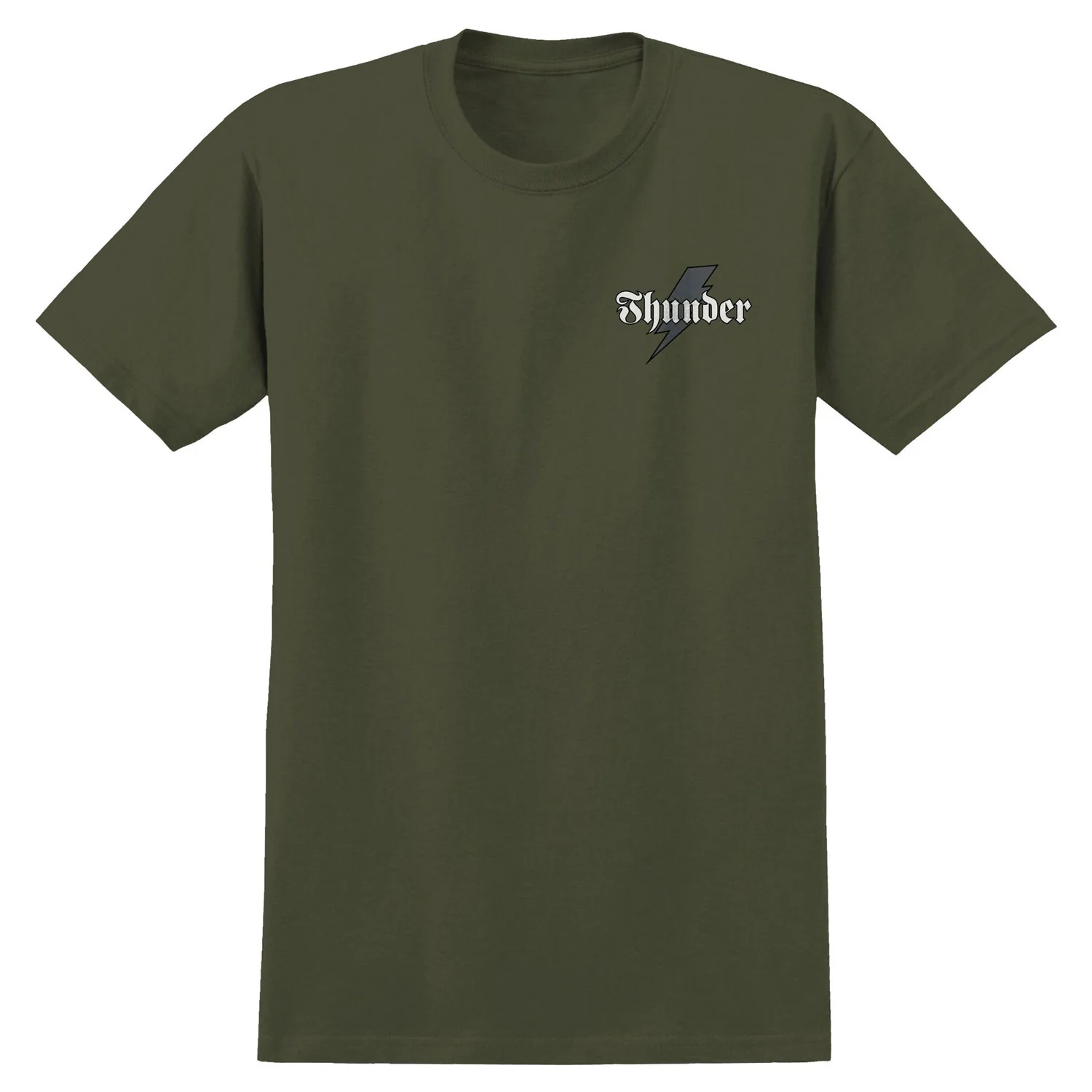 Thunder Trucks Shirt Bolt Script Military Green - Image 2