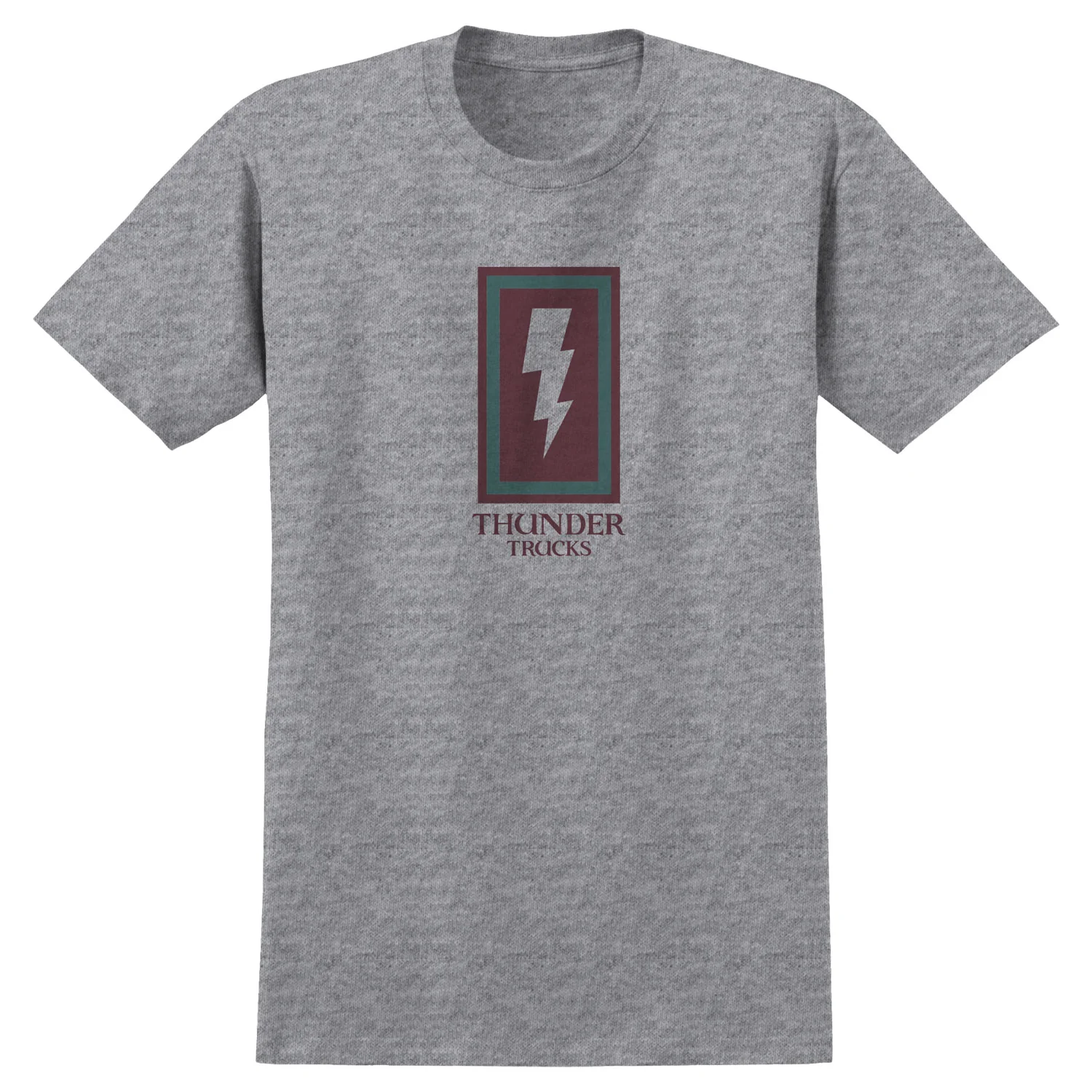 Thunder Trucks Shirt Boxed Bolt Grey/Maroon/Green