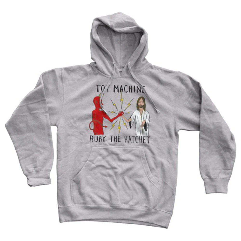 Toy Machine Pullover Hoody Sweatshirt Bury the Hatchet Grey