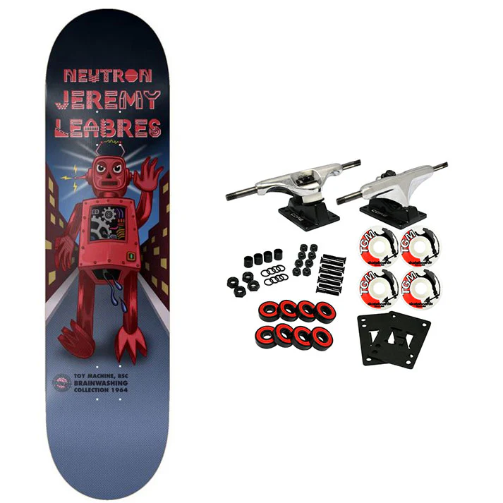 Toy Machine Skateboard Complete Leabres Robot 8.38" x 32"