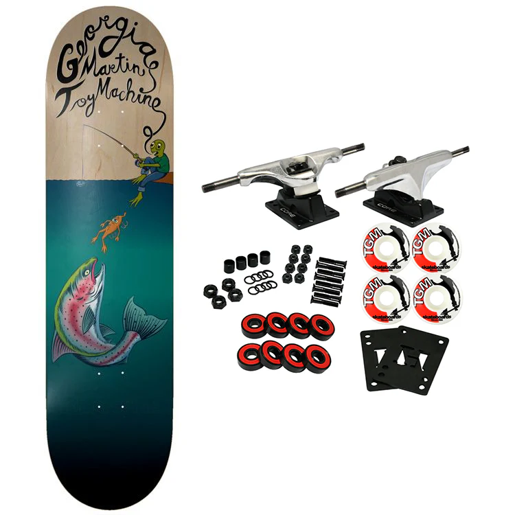 Toy Machine Skateboard Complete Martin Fishing 8.25" x 31.63"