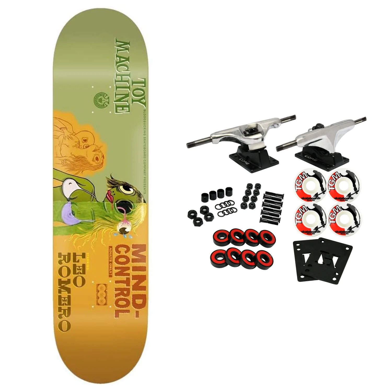 Toy Machine Skateboard Complete Romero Mind Control 8.0" x 32"