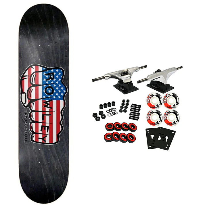 Toy Machine Skateboard Complete Rowley Old Glory Assorted 8.5" x 32.38"