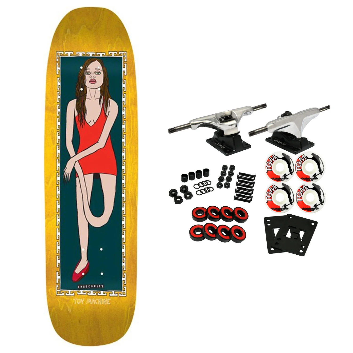 Toy Machine Skateboard Complete Templeton Insecurity Assorted 8.5" x 32"