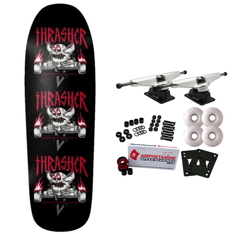 Toy Machine Skateboard Complete Thrasher Monster Gram 9.5" x 32"