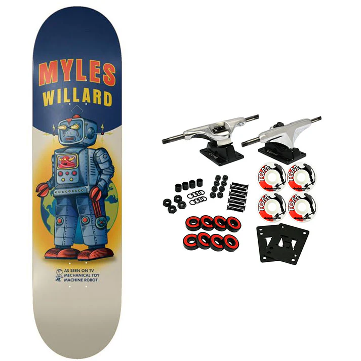 Toy Machine Skateboard Complete Willard Robot 8.13" x 32"