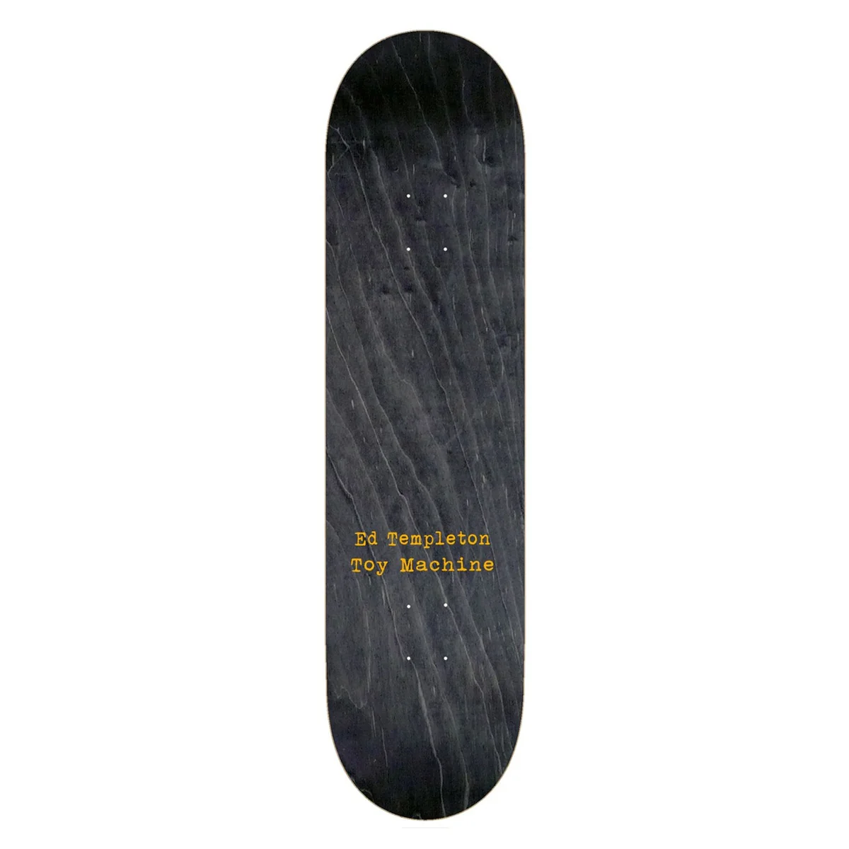 Toy Machine Skateboard Deck Ed Templeton Charred Cross Black Stain 8.5" - Image 2