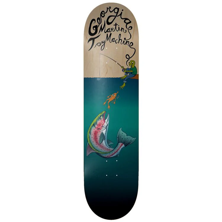 Toy Machine Skateboard Deck Martin Fishing 8.25" x 31.63"