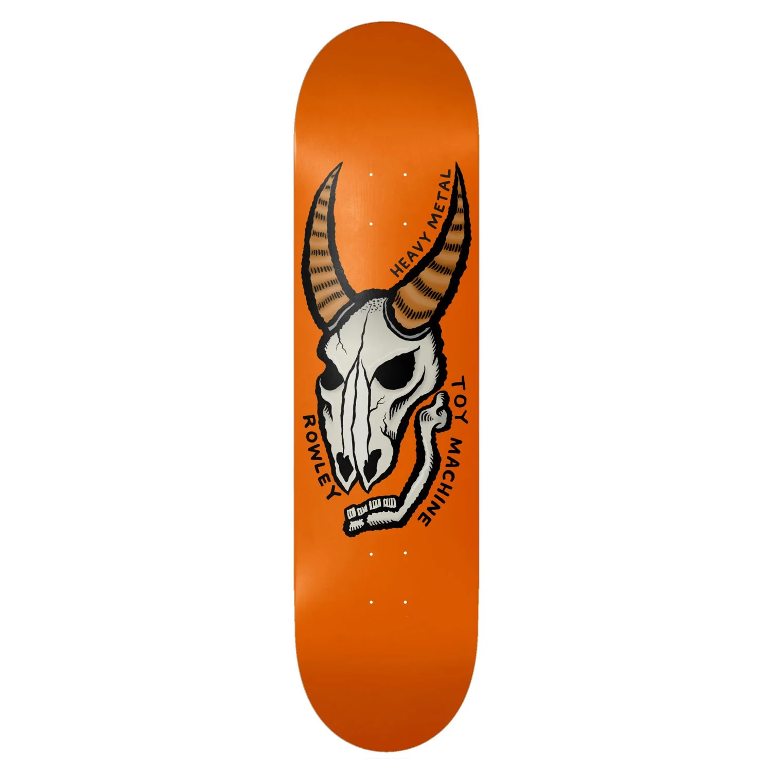 Toy Machine Skateboard Deck Rowley Heavy Metal Orange 8.25" x 31.75"