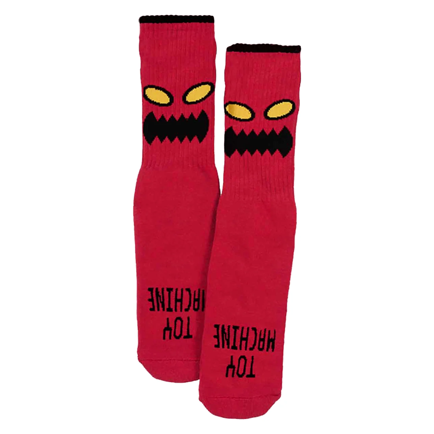 Toy Machine Skateboard Sock Monster Youth Red