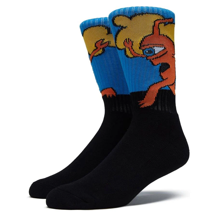 Toy Machine Skateboard Socks Early Sect Black Adult Crew