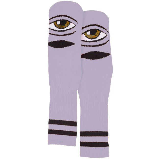 Toy Machine Skateboard Socks Sect Eye Lavender Crew Pair