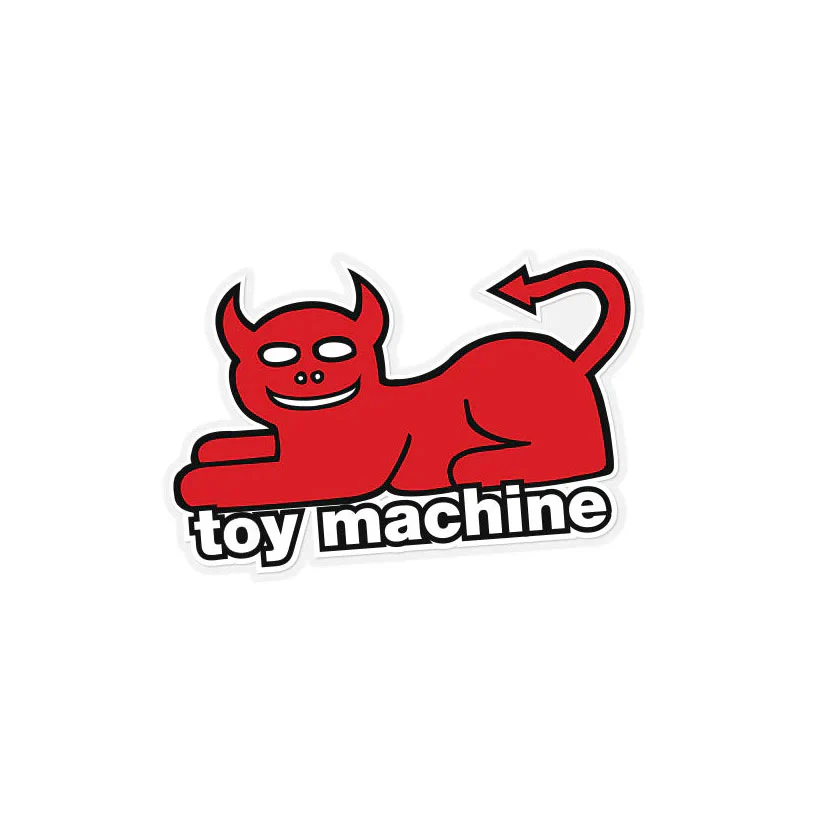 Toy Machine Skateboard Sticker - Devil Cat - 6" x 3.5"