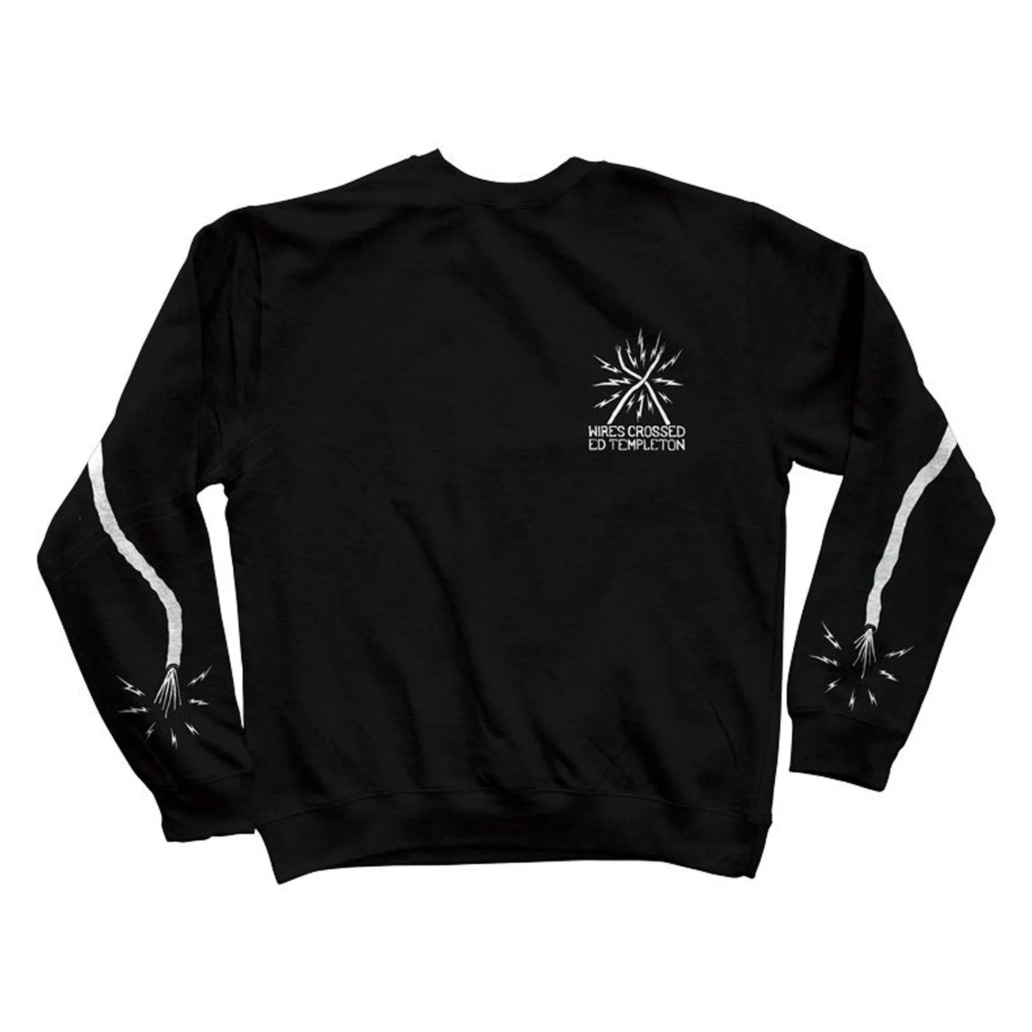 Toy Machine Skateboards Ed Templeton Wires Crossed Crew Sweatshirt Black - Image 2