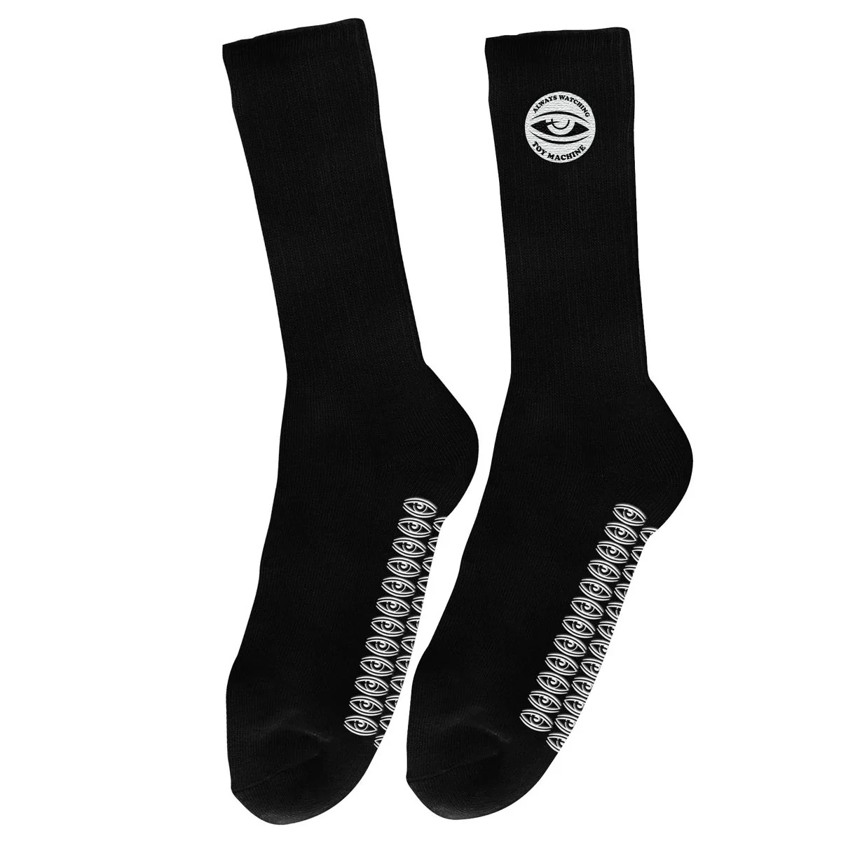 Toy Machine Skateboards Socks Always Watching Grip Black