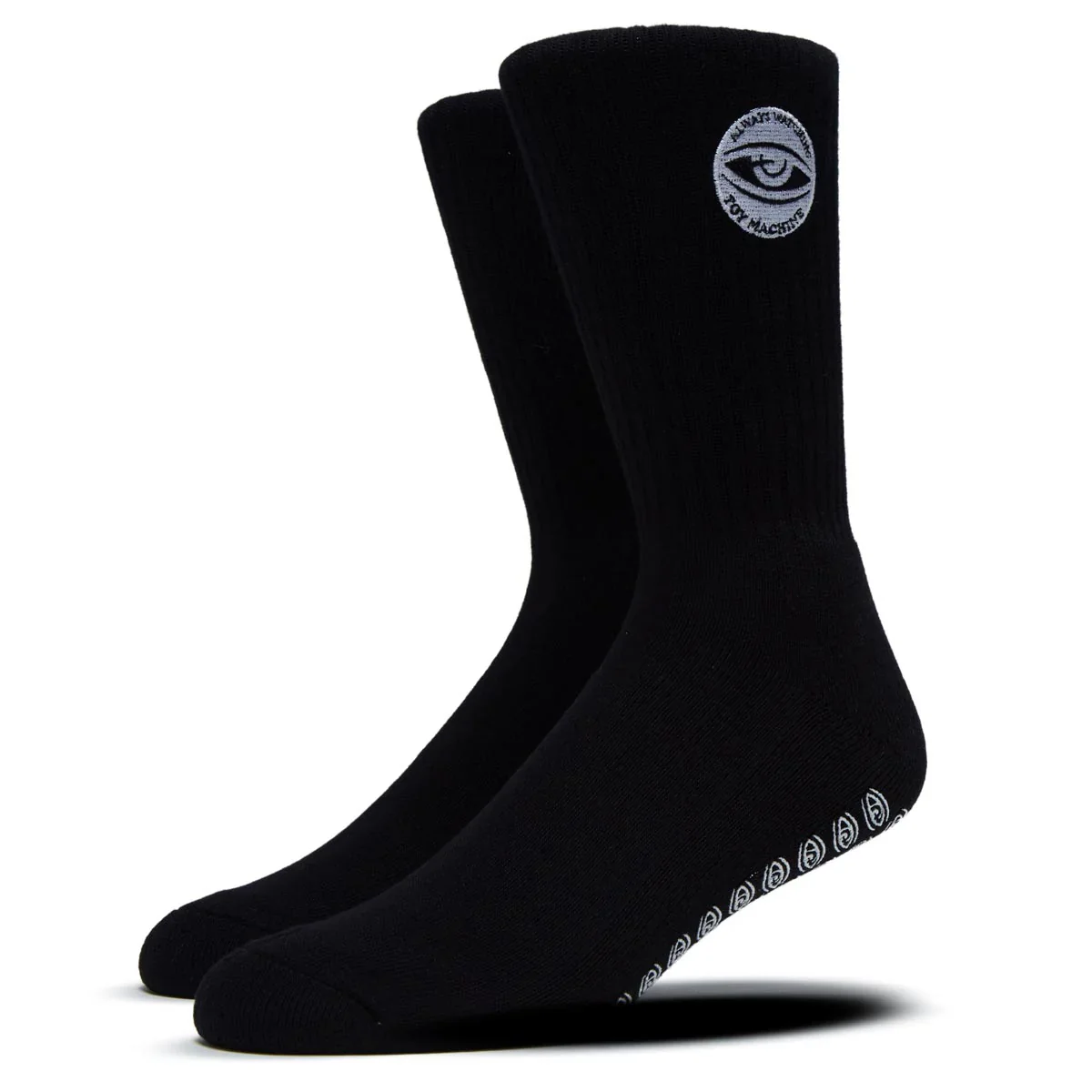 Toy Machine Skateboards Socks Always Watching Grip Black - Image 2