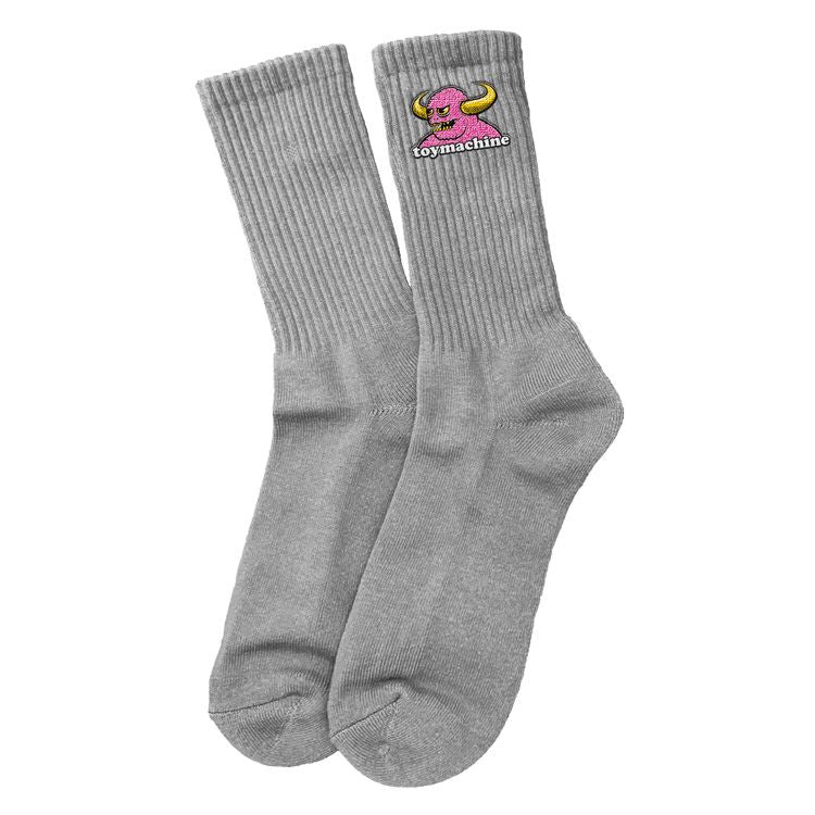 Toy Machine Skateboards Socks Brain Monster Grey