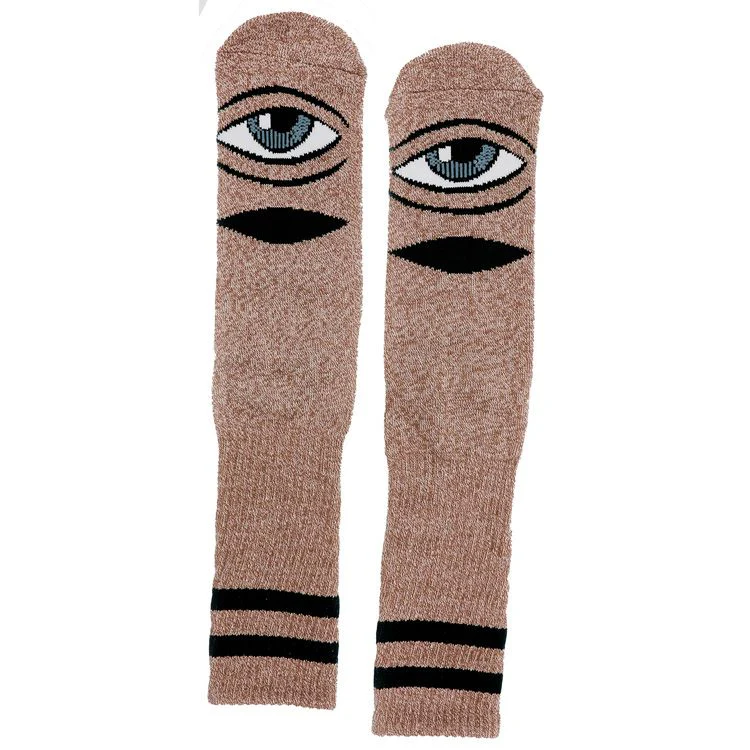Toy Machine Skateboards Socks Sect Eye Heather Brown