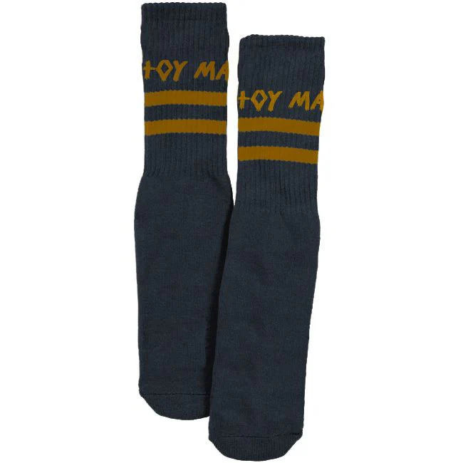 Toy Machine Skateboards Socks Stripes Navy OS Adult Crew